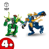 LEGO NINJAGO Jay's Dragon Mech Fight 107 Pieces 10 cm Multicolour