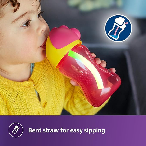 Philips Avent Bendy Straw Cup 300 ml – Pink | 12m+