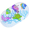 Hopop Non-Slip Cartoon Bath Mat for Kids 39 x 69 cm Fish
