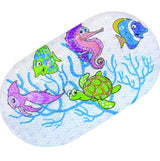 Hopop Non-Slip Cartoon Bath Mat for Kids 39 x 69 cm Fish
