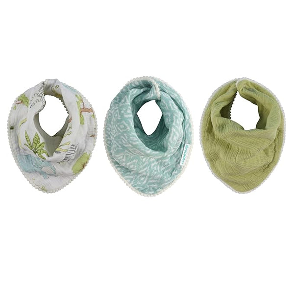 Abracadabra Muslin Bandana Bibs - Savanna