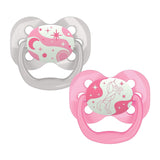 Dr. Brown's Advantage Pacifier Stage 1 0–6M Blue Glow in the Dark Pack of 2