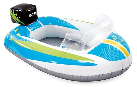 Intex Pool Cruiser Inflatable Ride-On Boat 3–6Y – Multicolor