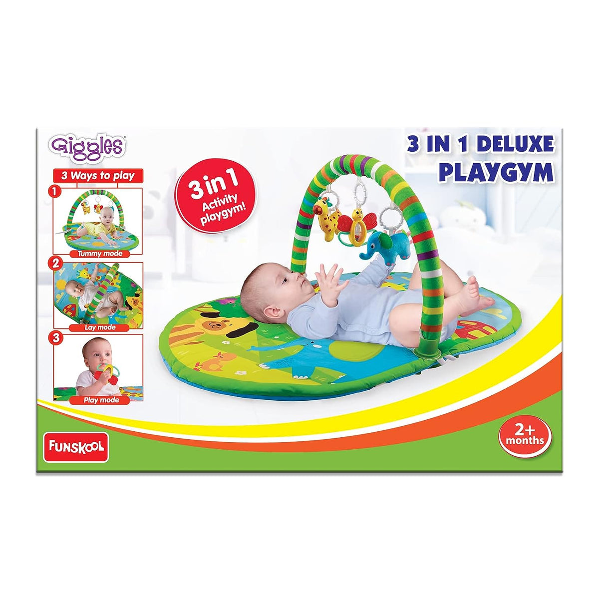 Giggles 3 In 1 Deluxe Baby Play Gym – Multicolor