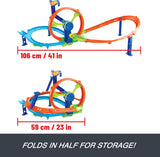 Hot Wheels Rapid Launch & Loop Track Set Standard Size Multicolour