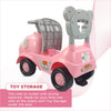 Dash Monkey Ride On for Kids (1 Years Plus) Push Car for Baby with Backrest and Under Seat Storage Utility Box for Toys
