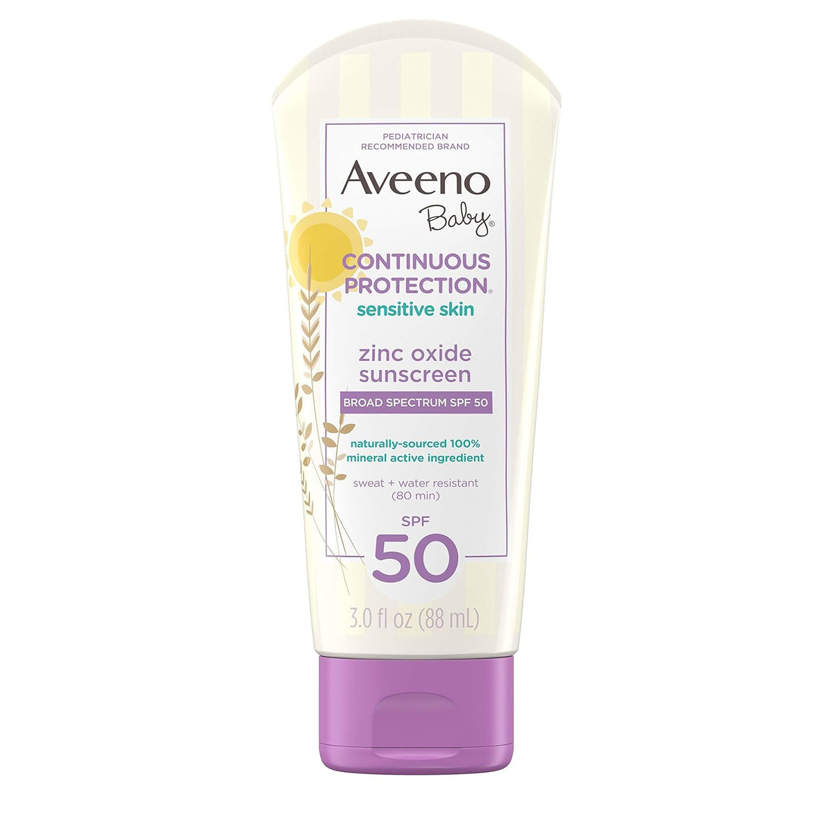 Aveeno Baby Continuous Protection Mineral Sunscreen SPF 50 – 88 mL