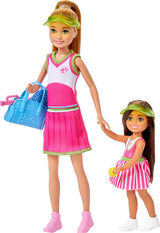 Barbie Stacie & Chelsea Tennis Playset with 2 Dolls & Accessories Multicolour