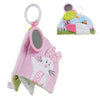 Soft Book for Babies, Crinkle Sensory With Rattle Sound Cloth, Soft Touch-and-Feel Fabric Book