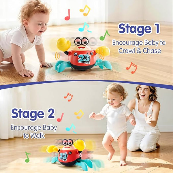 Hola Interactive Crawling Crab 26.5 × 14.5 × 19 cm Multicolor