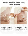 Momcozy 4 in 1 Hands-Free Pumping Bra with Fixed Padding XL Oyster Pink