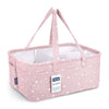 Hopop Baby Diaper Caddy Organizer, Baby Shower Basket - Pink