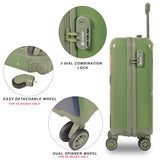 Striders Naruto Anime Kids Rolling Luggage 18 Inch Green