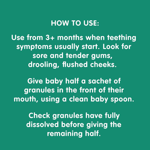 Nelsons Teetha Teething Granules 24 Sachets 3M+