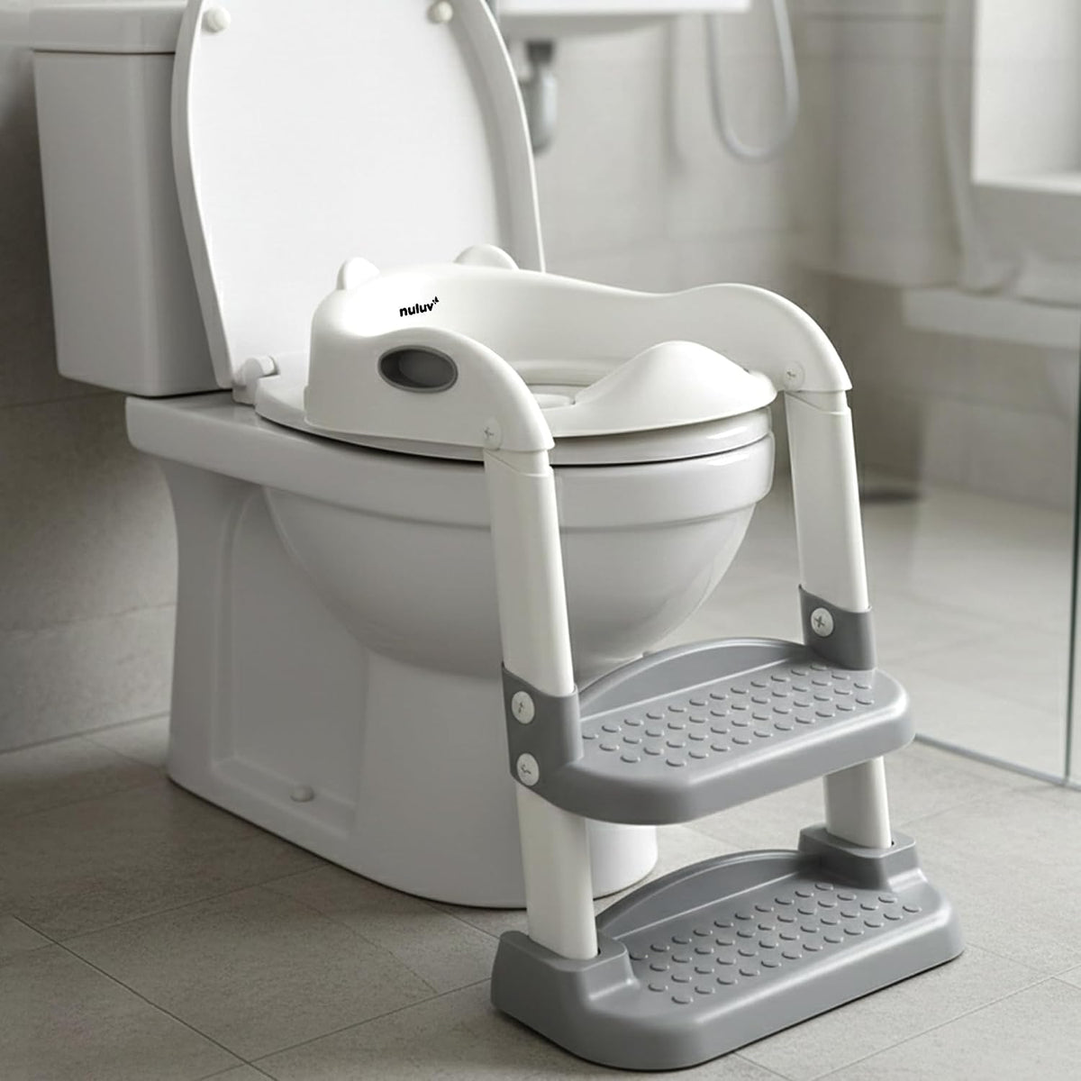 Nuluv Baby Potty Training Seat with Step Ladder Adjustable Size
