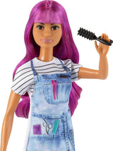 Barbie Salon Stylist Doll with Hair Styling Accessories – 3 Years+