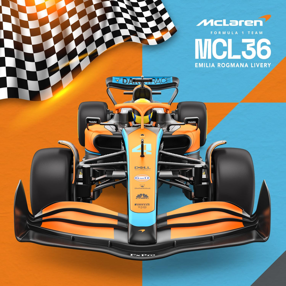 Rastar Remote Control McLaren MCL36 Formula 1 Race RC Car 1/12 Scale