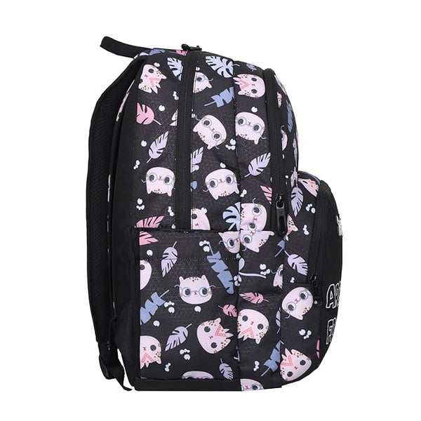 Arctic Fox Wink Kitty Kids School Backpack 21 Ltr. - Kitty Black