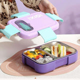 Youp Stainless Steel Bento Lunch Box 800 ml 2 Compartment Purple