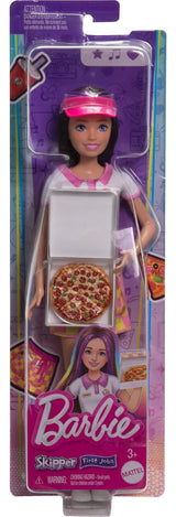 Barbie Skipper First Jobs Pizzeria Waitress Doll with Pizza Accessories