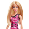 Barbie Fashion Doll With Straight Blonde Hair Wearing Removable Pink Dress & Shoes