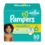 Pampers Swaddlers Disposable Baby Diapers, Size 6, (50 Count) 16+ Kg