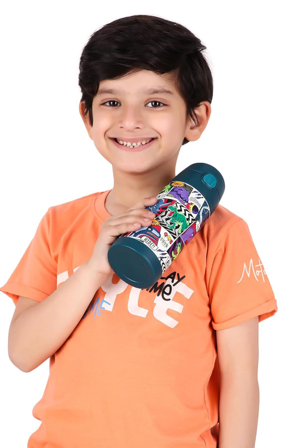 ONS KIDS Double Stainless Steel Bottle Dinosaure