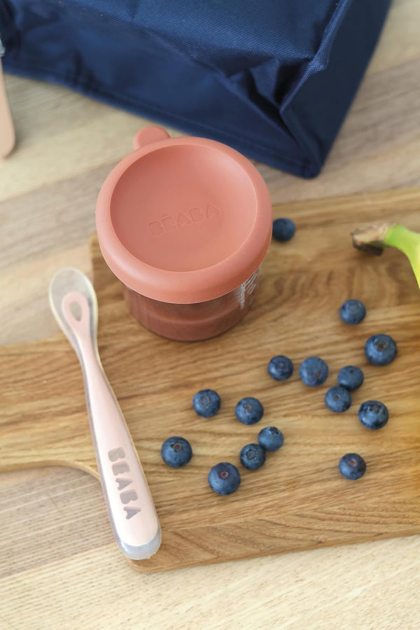Béaba 1st Stage Baby Feeding Spoon Silicone 4M+ – Cotton Candy