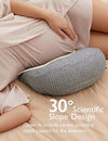 Pregnancy Pillow Momcozy W-Shaped Maternity Side Sleeper Pillow Regular – Grey