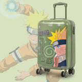 Striders Naruto Anime Kids Rolling Luggage 18 Inch Green