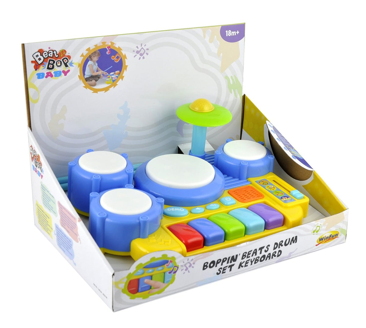 WinFun Boppin' Beats Drum Set Keyboard
