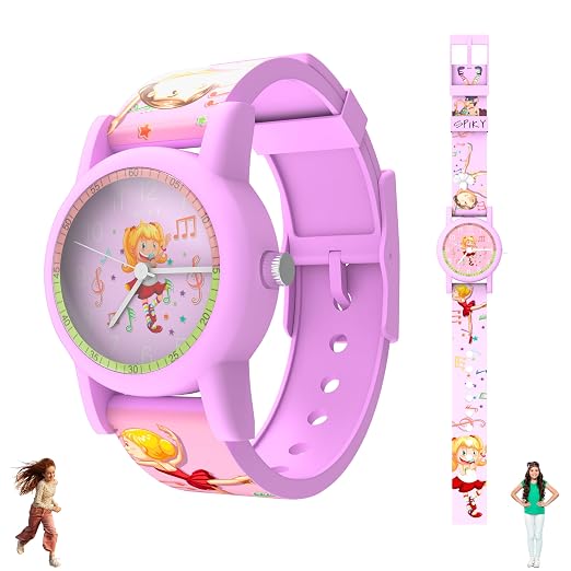 Spiky Sleek C6 Floral Analog Kids Watch 2–8Y – Pink