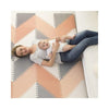 Skip Hop Grey & Peach Playspot Geo Foam Tiles