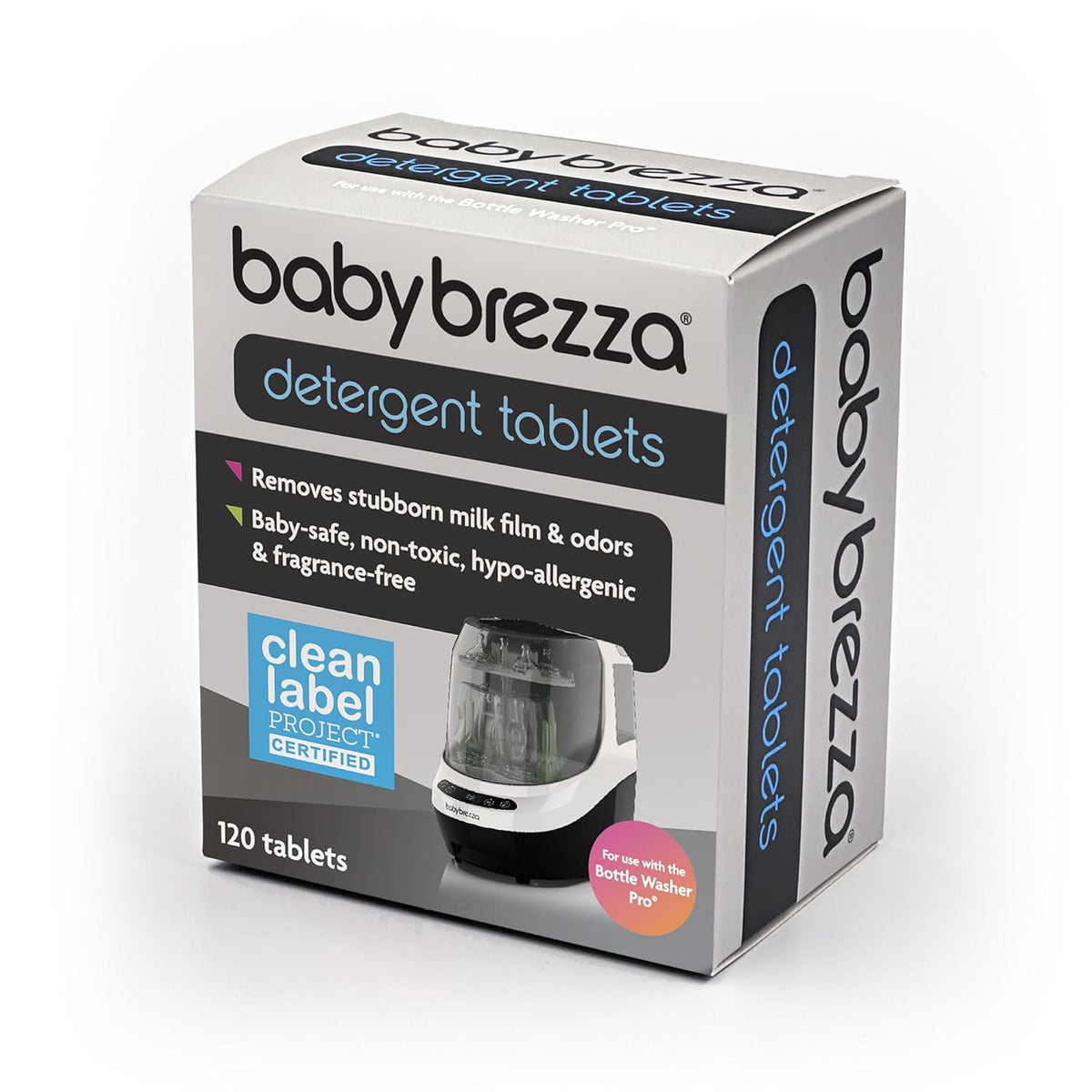 Baby Brezza Detergent Tablets for Bottle Washer Pro – 120 Tablets