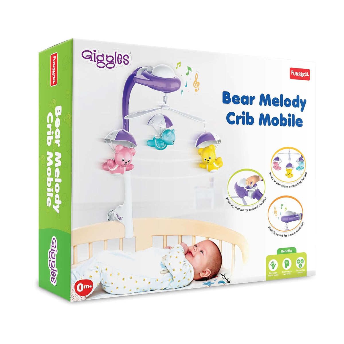 Funskool Giggles Bear Melody Crib Mobile One Size Multicolour