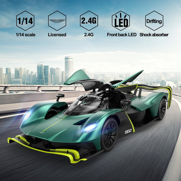 Rastar Aston Martin Valkyrie AMR Pro RC Car 1:14 Scale – Green