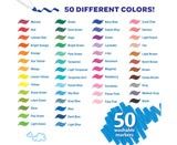 Crayola Fine Washable Super Tips with Silly Scents Markers, 50 Count