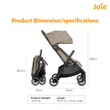 Joie Pact™ Pro Lightweight Compact Stroller – Oak