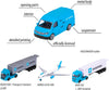 Majorette - Maersk Transport Vehicle With 3 Assment For Kids-Assorted