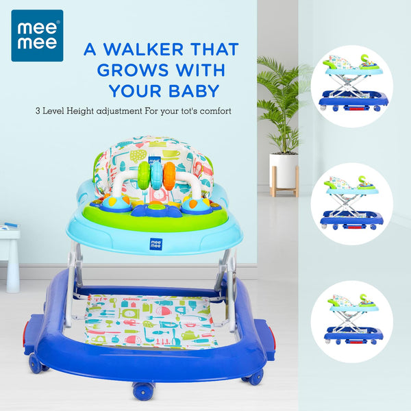 Mee Mee Baby 2 in 1 Walker & Rocker 6–24M Up to 15kg – Blue
