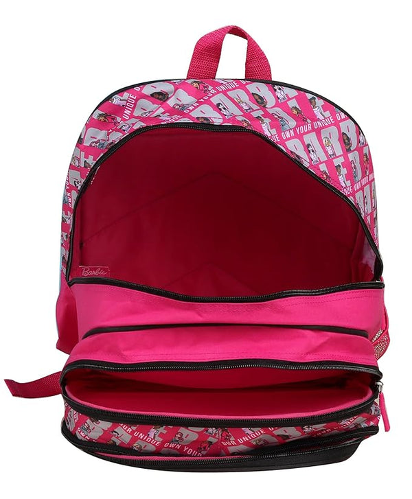 Striders School Bag for Kids Barbie 14" - Asorted Print