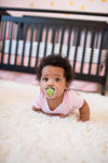 Dr Browns Pink & Gray Prevent Printed Shield Soother (Stage 1)Pack of 2