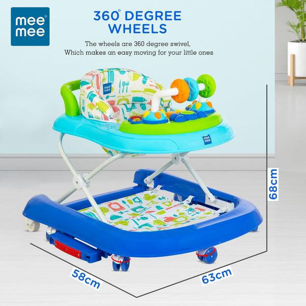 Mee Mee Baby 2 in 1 Walker & Rocker 6–24M Up to 15kg – Blue