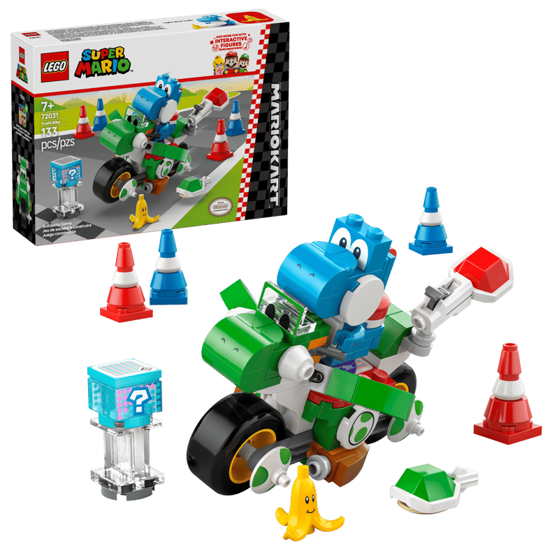 LEGO Super Mario Mario Kart Yoshi Bike 133 Pieces Multicolour