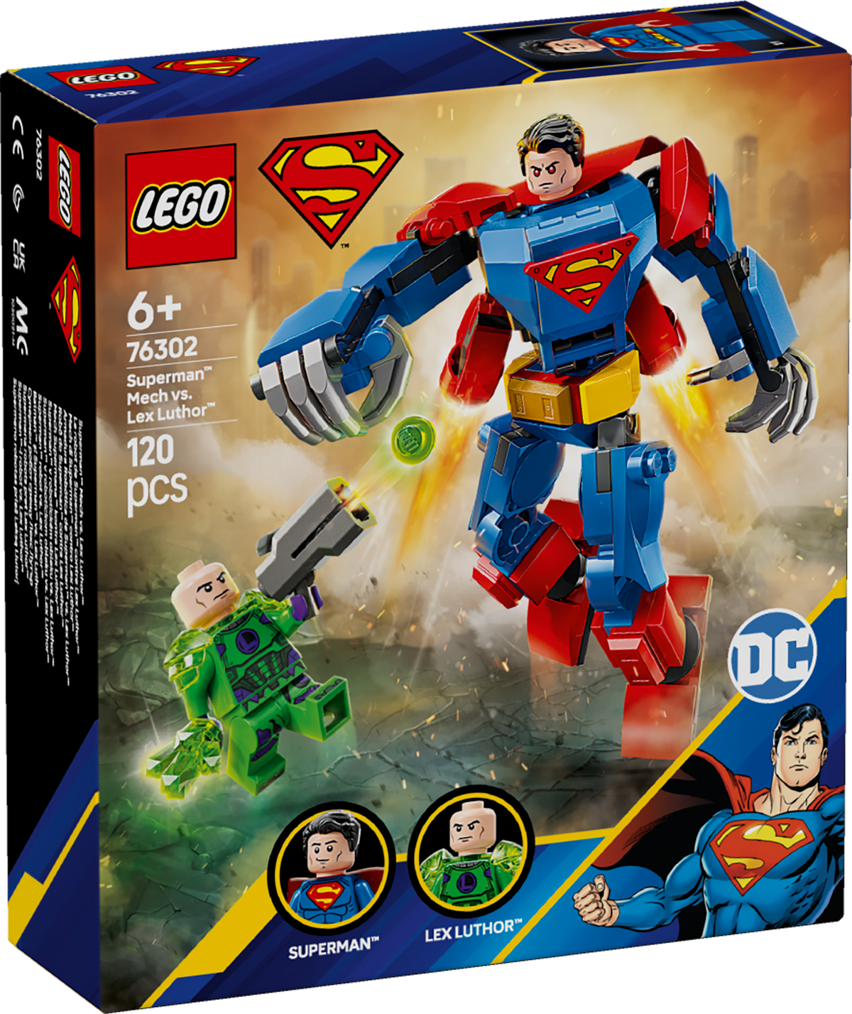 Lego Dc 76302 Supermanª Mech Vs. Lex Luthorª 6+