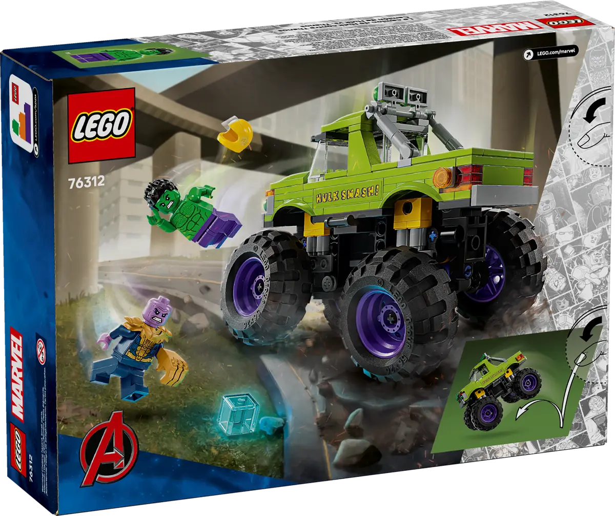LEGO Marvel The Hulk Truck vs. Thanos 229 Pieces Multicolour