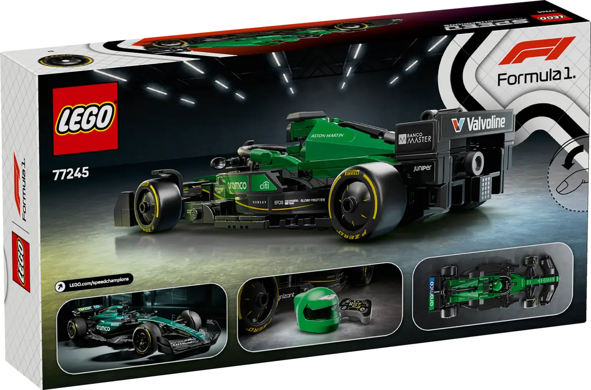 LEGO Speed Champions Aston Martin Aramco F1® AMR24 Race Car 269 Pieces Multicolour