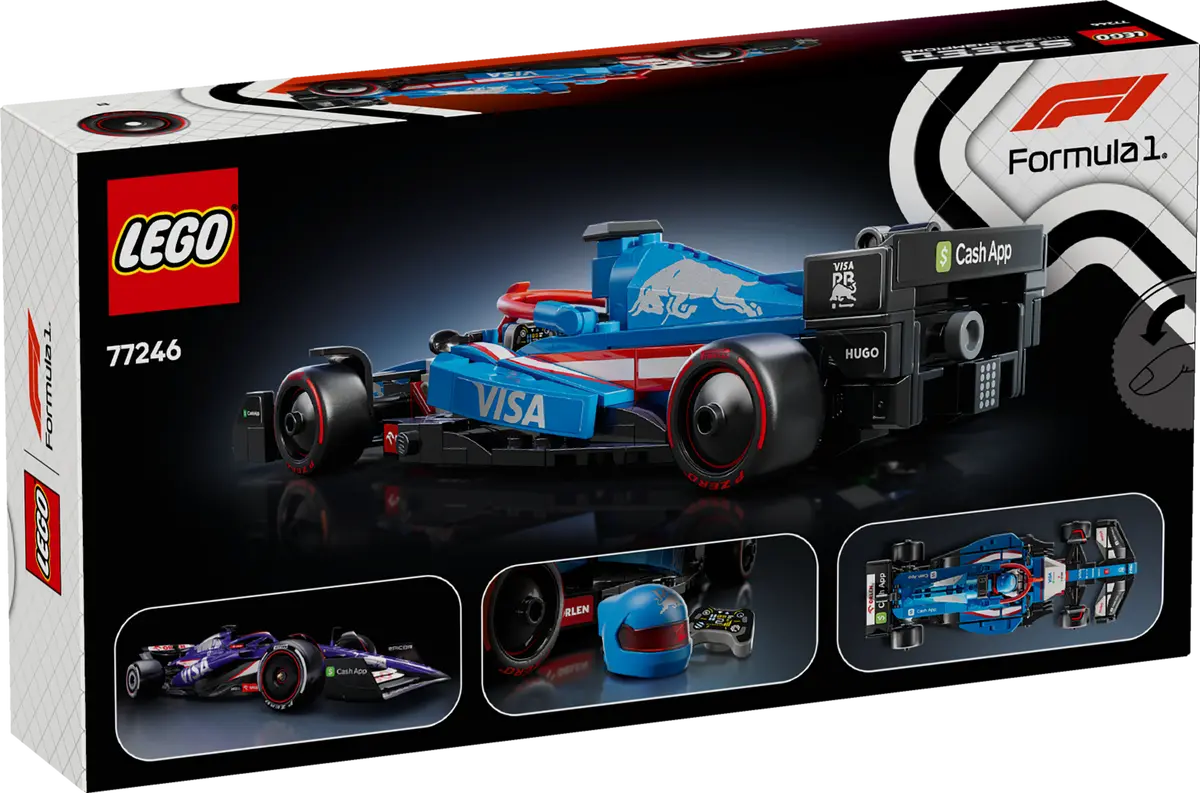 LEGO Speed Champions Visa Cash App RB VCARB 01 F1 Race Car 248 Pieces Multicolour