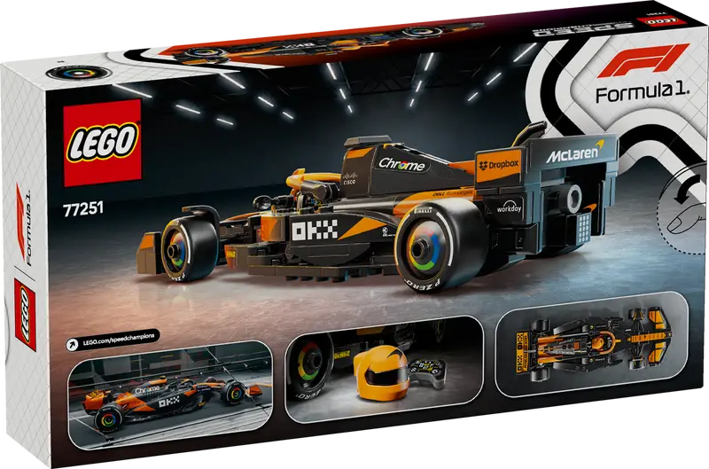 LEGO Speed Champions McLaren F1 Team MCL38 Race Car 269 Pieces Multicolour