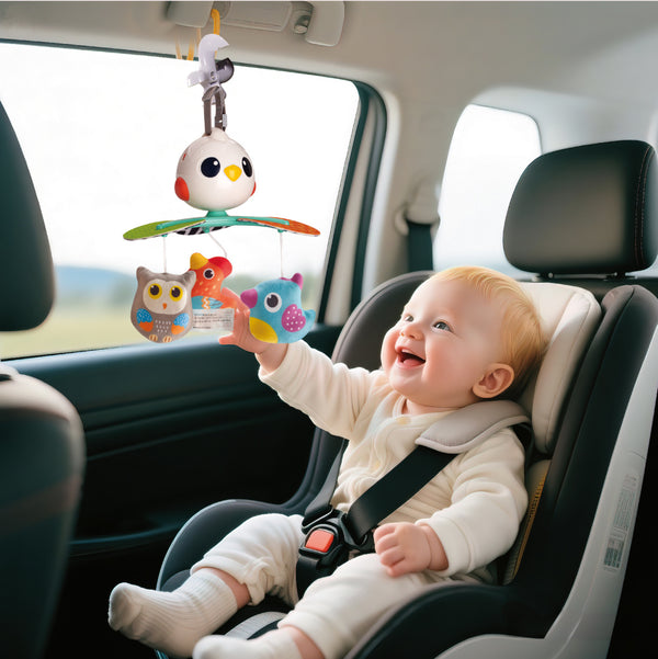 Hola Musical Cot Mobile Birds with Music & Night Light 0M+ Multicolor